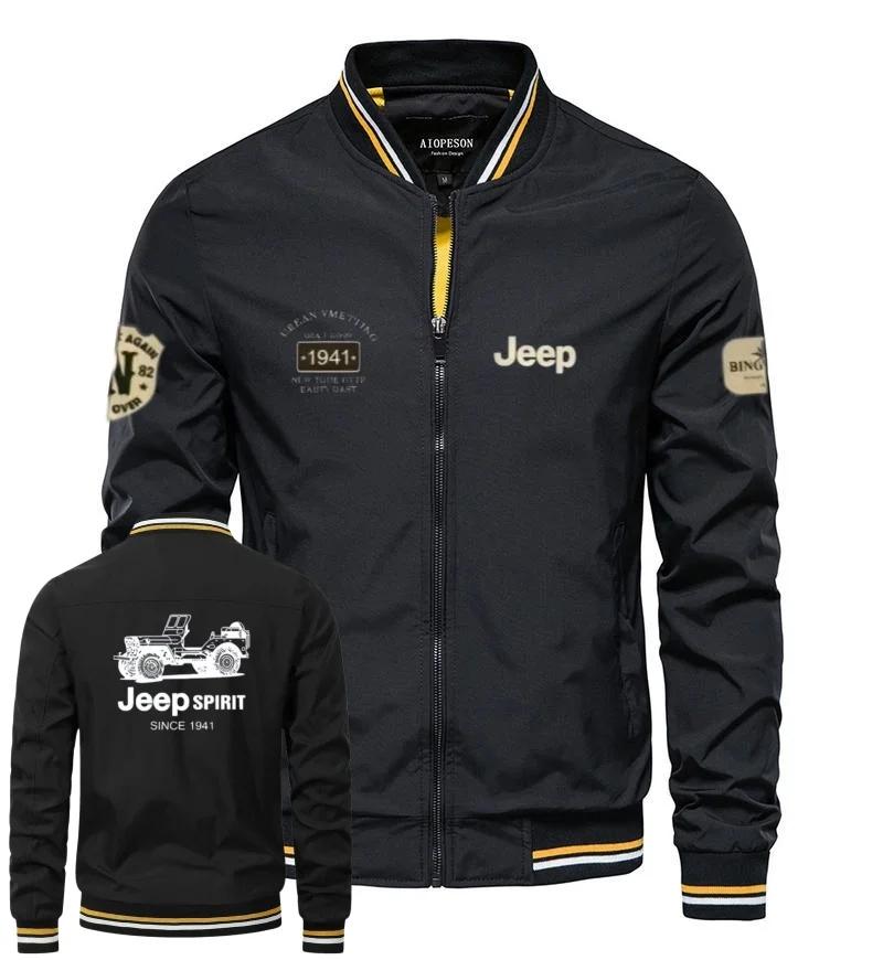 Nouvelles vestes à col de baseball Jeep 2026 de haute qualité pour le printemps et l'automne, hauts