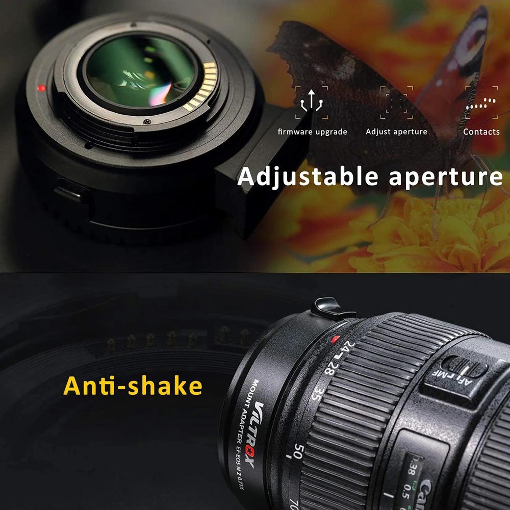 Viltrox EF-EOS M adaptateur d'objectif mise au point automatique électronique pour objectif Canon EO