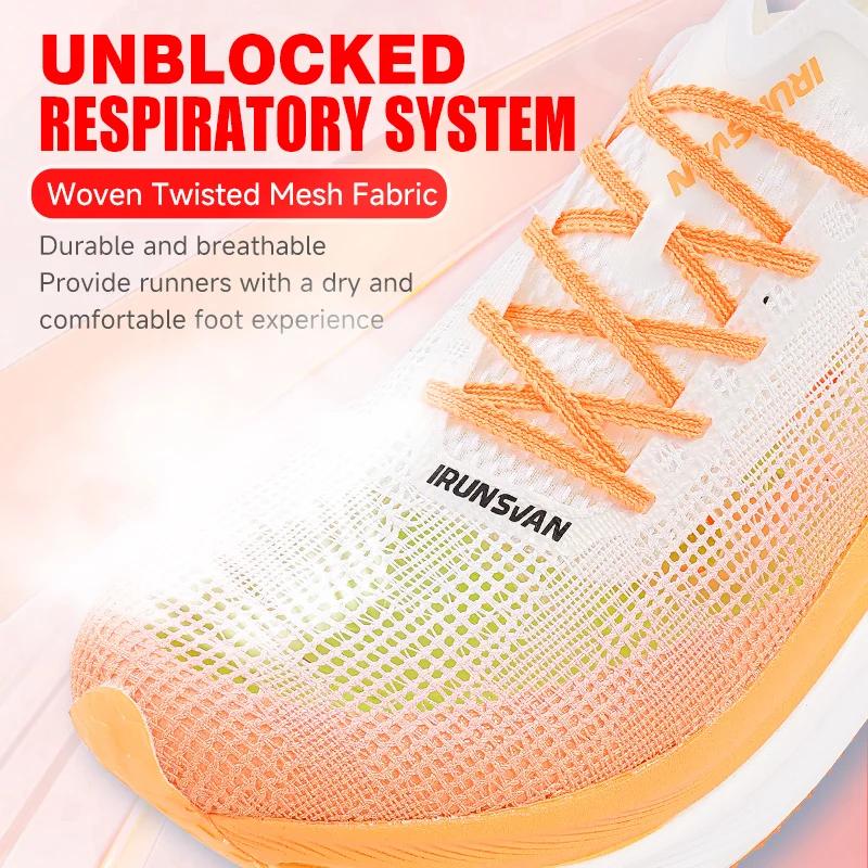 Chaussures de course Marathon IRUNSVAN LINGYUN TOP1.0 pour hommes - Plaque de carbone et respirabilité 2026