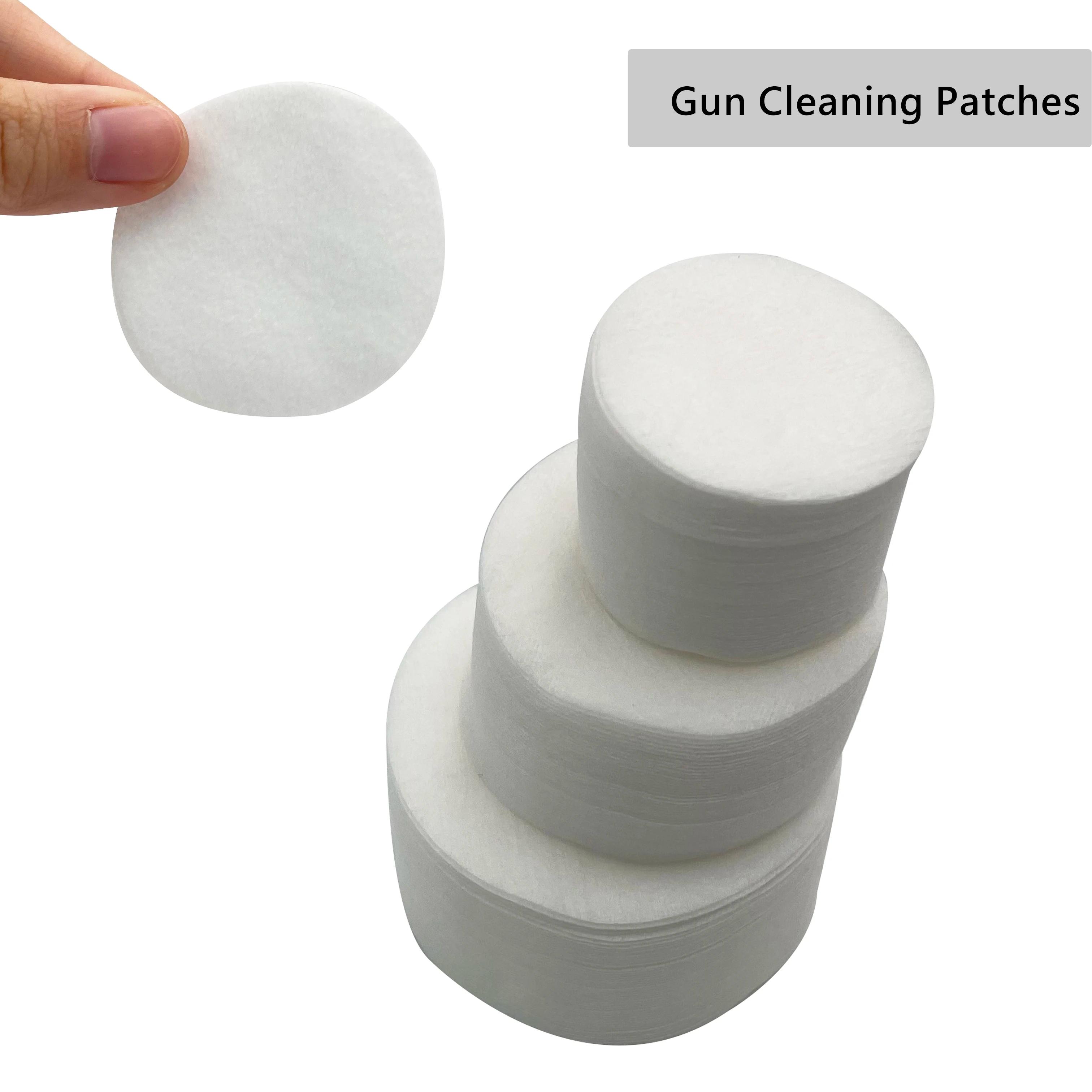 Patchs de nettoyage pour pistolet épais, 500 pièces, lingette ronde tactique pour pistolet, entretie