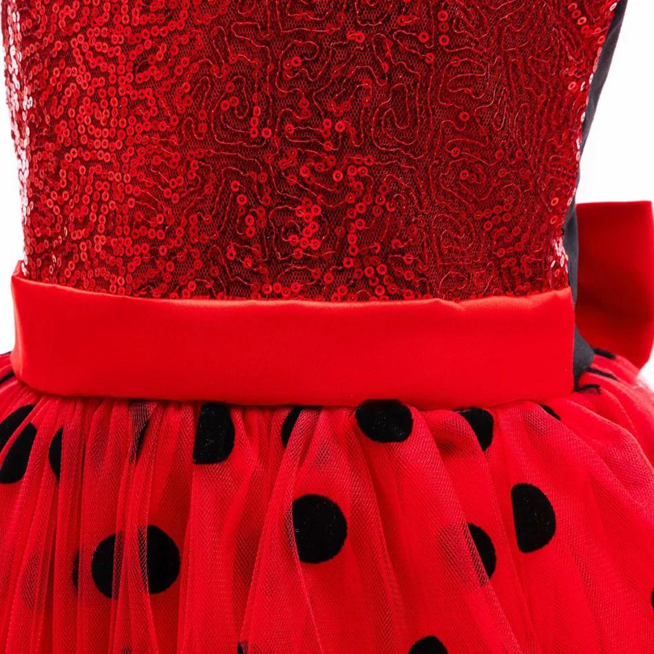 Costume de Cosplay coccinelle pour enfants, tenue d'halloween Marinette, fête fantaisie de noël pour