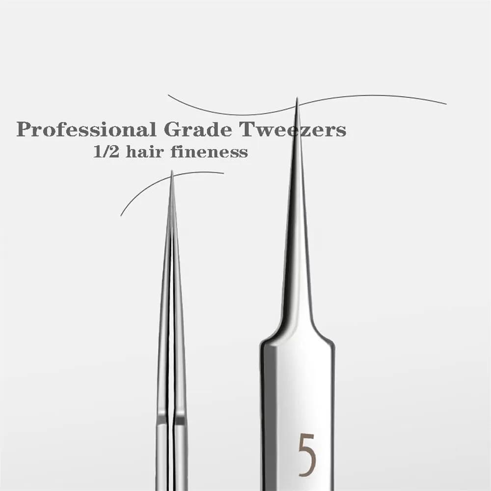 Allemand Ultra-fin N° Pincettes à Clip pour points noirs, 5 cellules, pour Salon de beauté, spécial