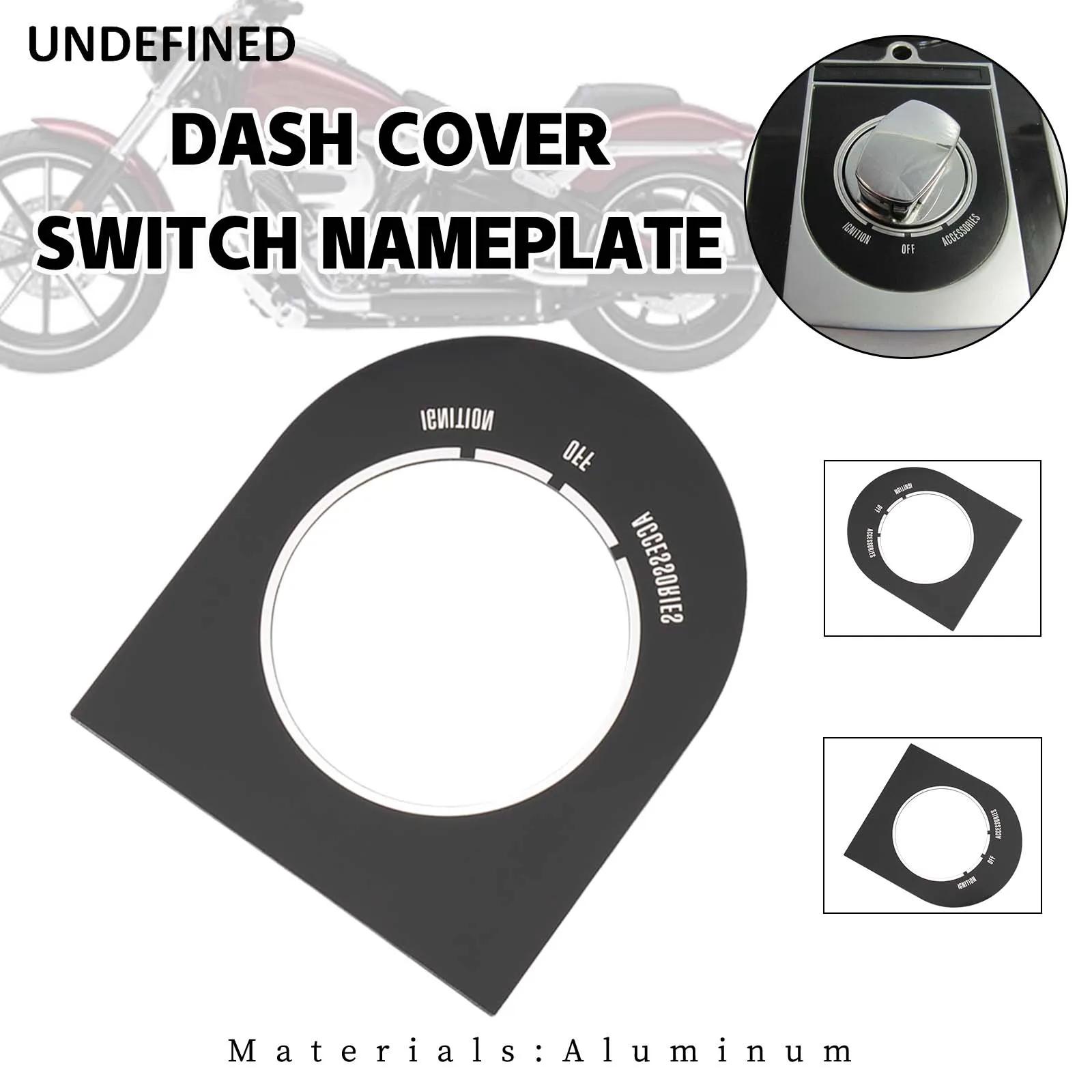 Plaque signalétique de commutateur de couverture de tableau de bord de moto, convient pour Harley So