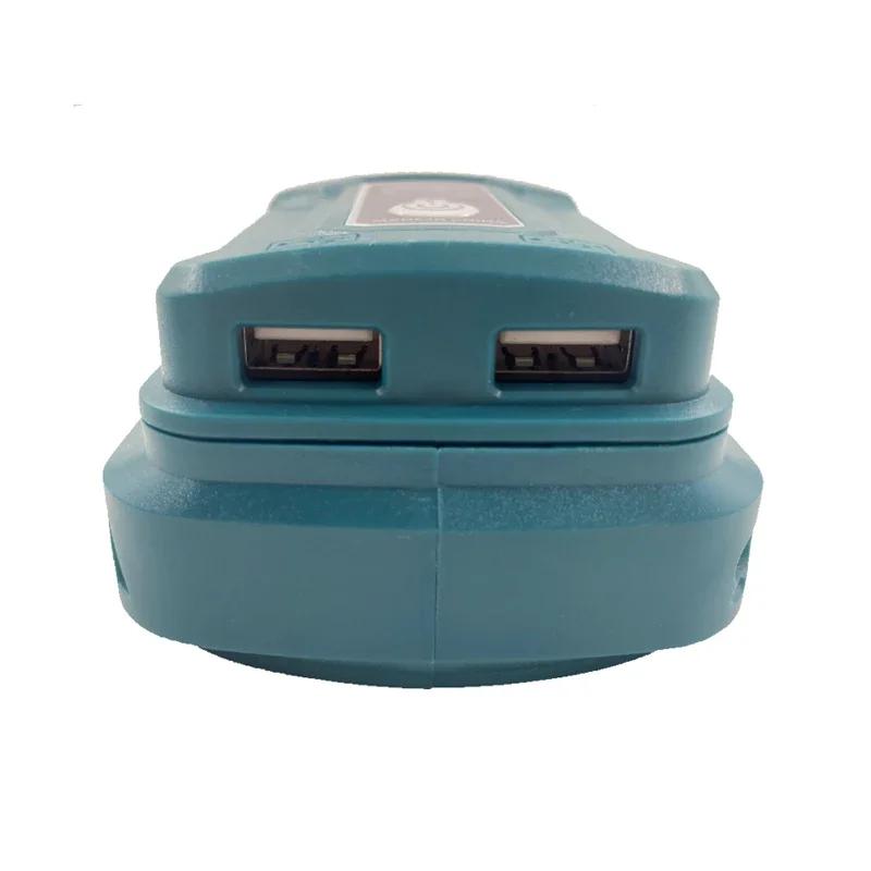 Pour Makita/HongSong/BoDa/FoGo 18V Li-ion batterie adaptateur avec lampe à LED lampe de poche double
