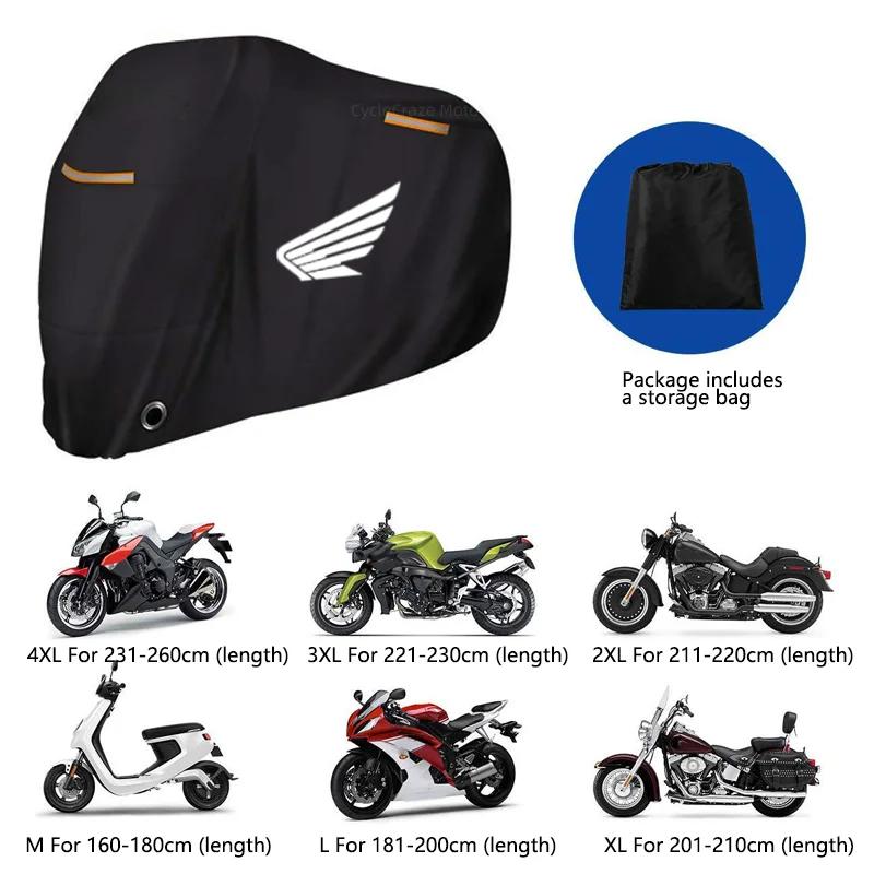 Juste de moto étanche pour scooter extérieur, protection UV, housse de pluie anti-poussière pour Hon