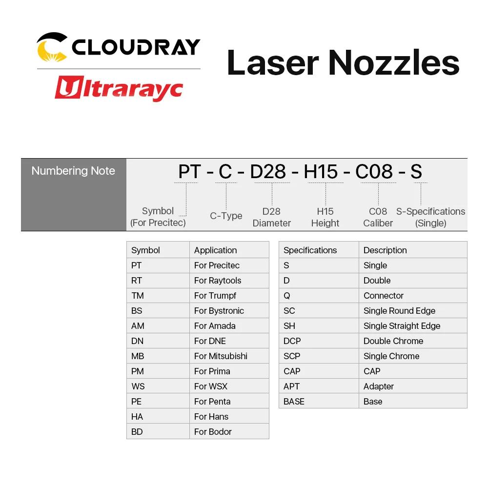 Ultrarayc 10 pièces buses Laser D28 calibre 0.8-6.0mm simple Double couches chromées pour la coupe d