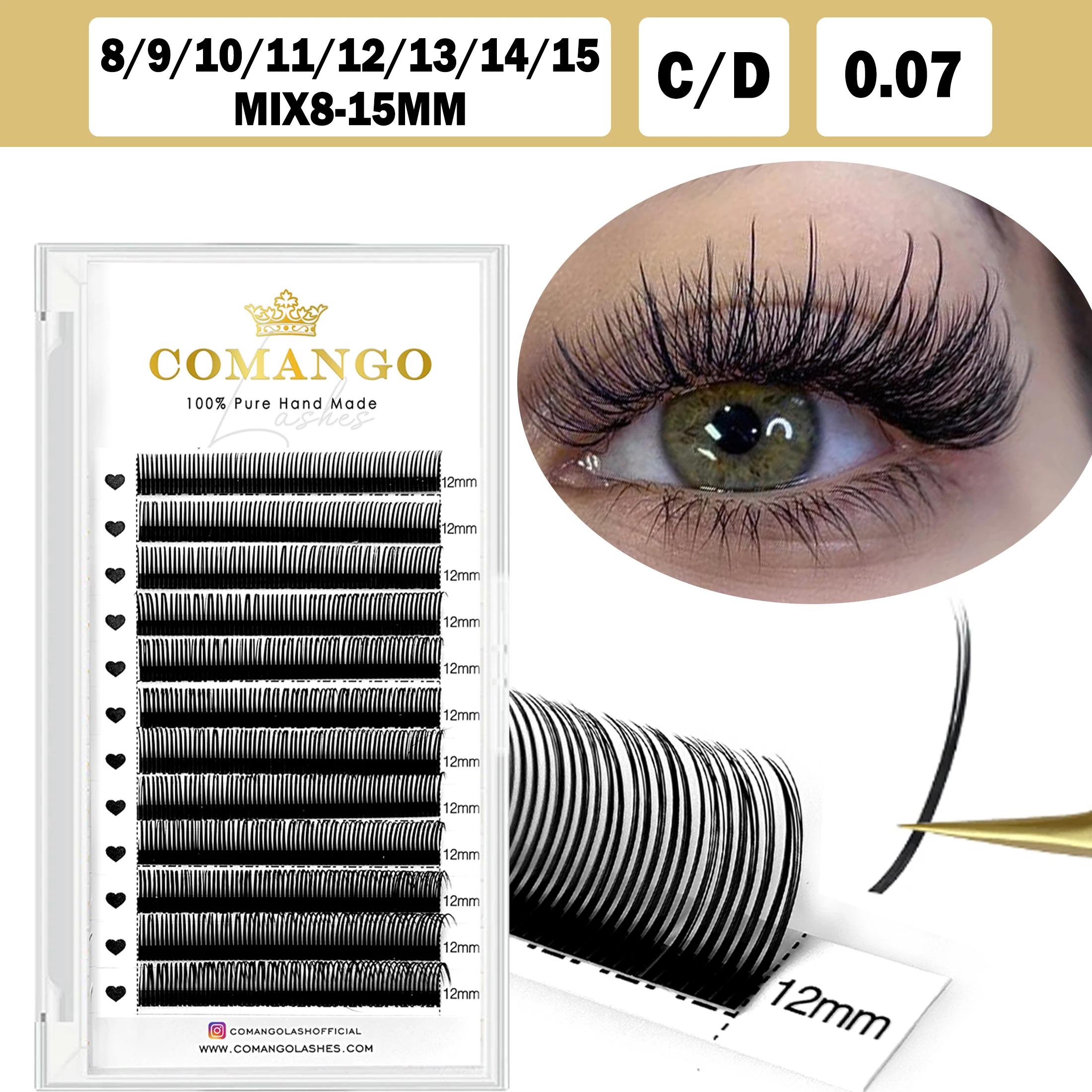 CoMango Qualité 5D Fée Fleur Flora Cils Préfabriqués Fans Cils Individuels Extension Maquillage Natu