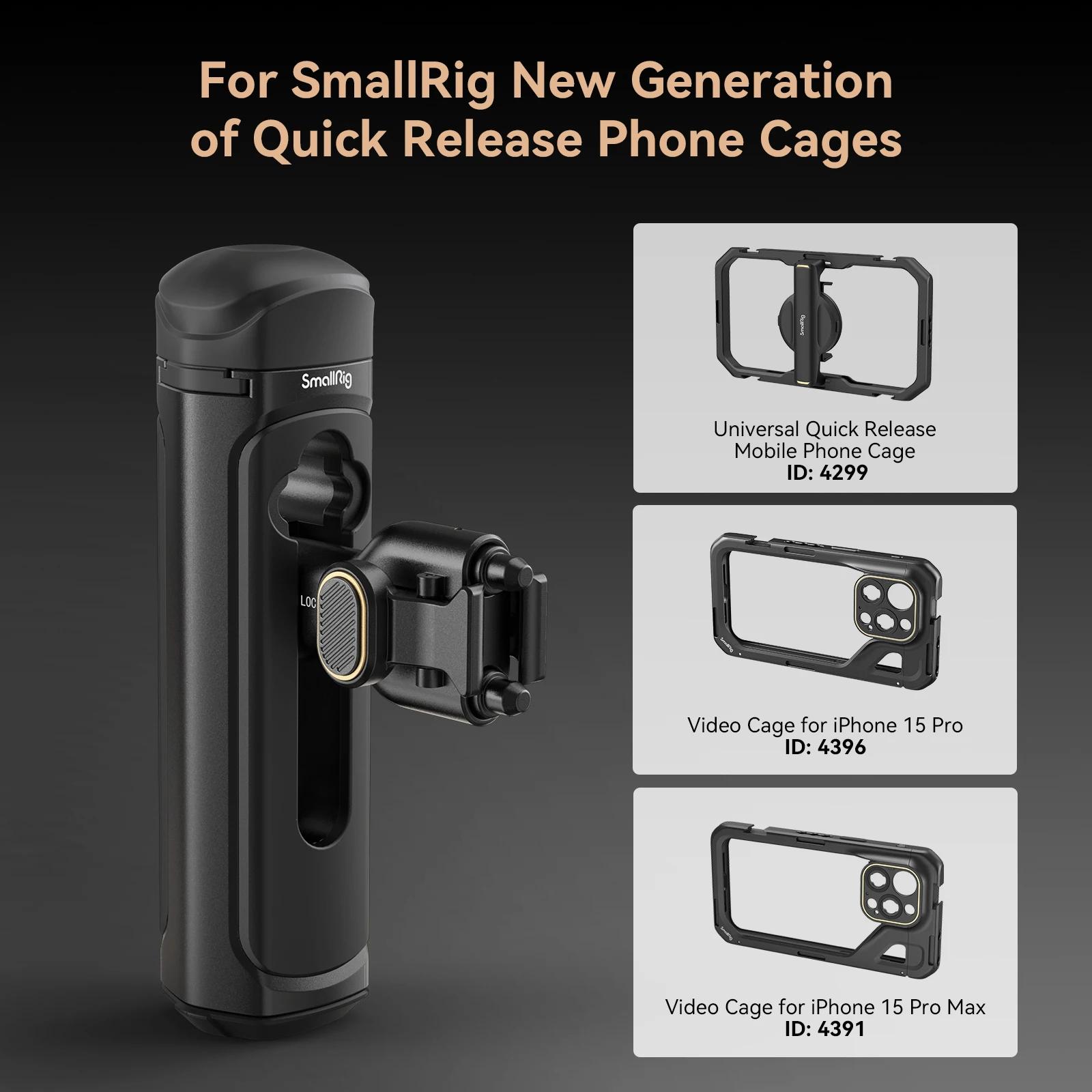 SmallRig-Poignée latérale à dégagement rapide, pour téléphone portable universel, pour iPhone série
