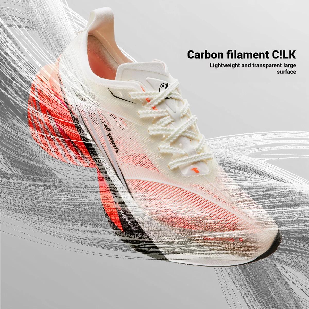 Chaussures de sport Marathon 361° Furious 2.0 - Plaque carbone, rebond amorti hommes femmes