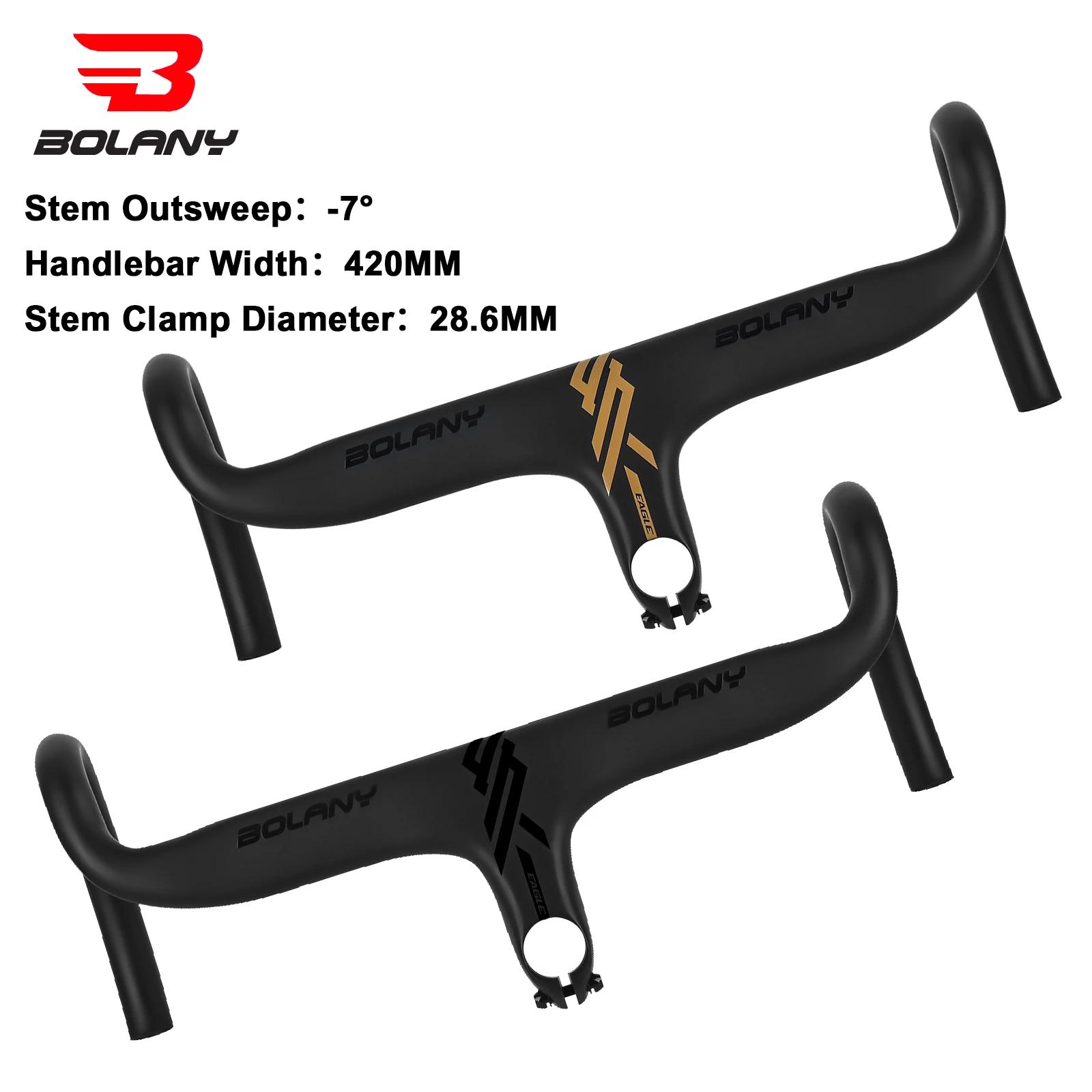 BOLANY-Guidon intégré en alliage d'aluminium pour vélo de route, pièces de bicyclette, 420mm, SAP 02