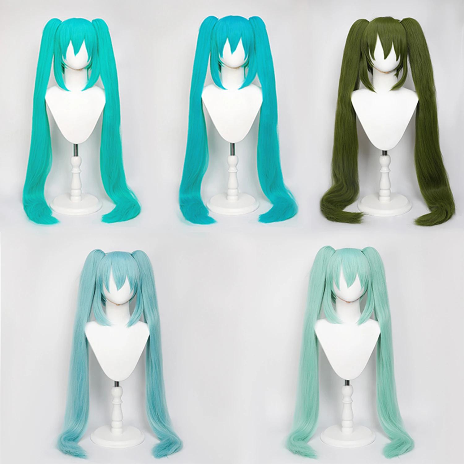 Perruque de Cosplay synthétique longue et lisse de 110cm + queue de cheval à Clip, perruques de Cosp