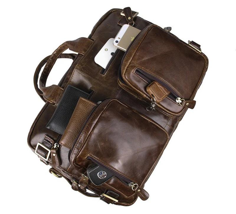 Sac messager en cuir véritable de haute qualité pour hommes, sac à bandoulière, mallette d'affaires,