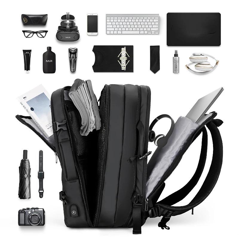 Mark Ryden-Sac à dos pour ordinateur portable 17 pouces pour homme, chargeur USB, multicouche, sac d