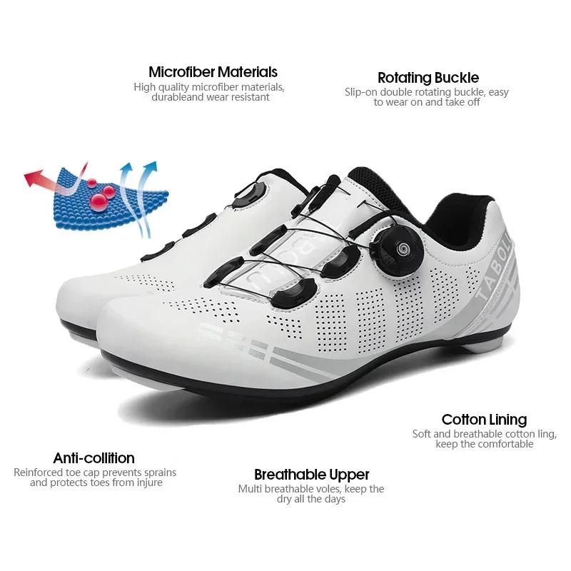 Chaussures de cyclisme professionnelles pour hommes, baskets SPD pour vélo de route, chaussures de c