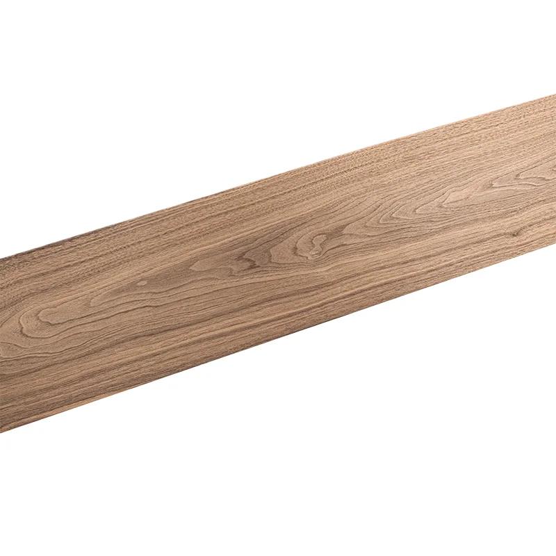Panneau décoratif en placage de bois de noyer noir naturel, Design en bois véritable pour meubles d'
