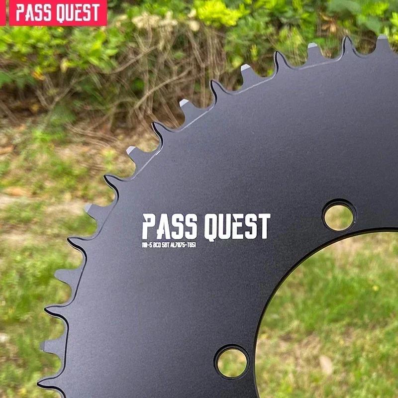 Pass Quest-Pédalier rond et narpour vélo de route, plateau large étroit, 42T-58T, 110, 5 BCD, 110BCD