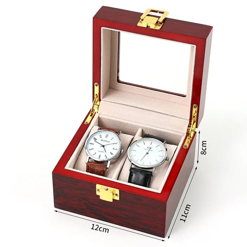 Organisateurs de montres de luxe en bois pour hommes et femmes, boîtes de support, présentoir à bijo