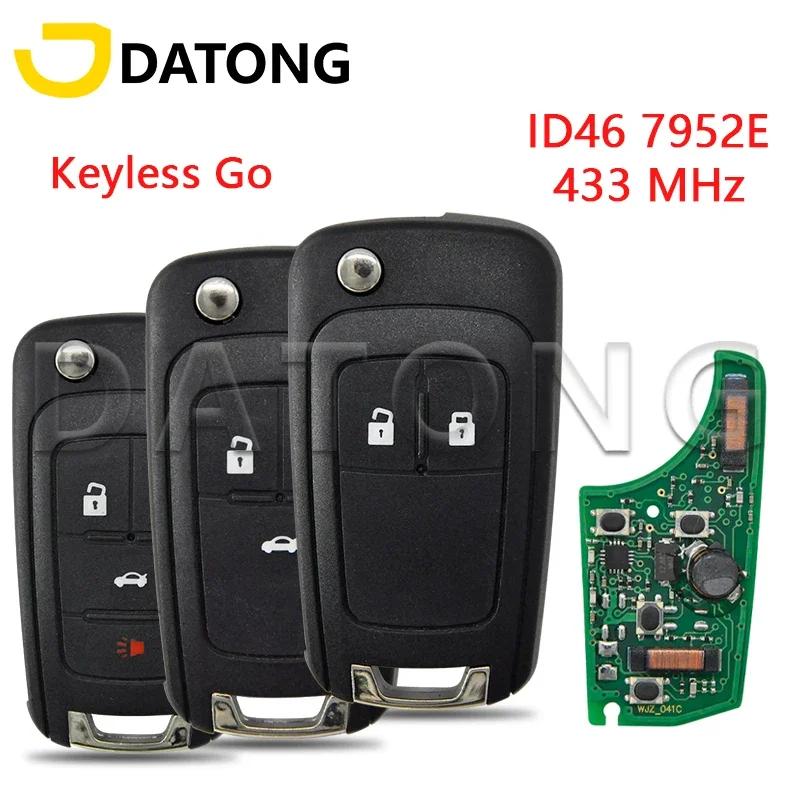 Datong World – clé de télécommande de voiture, 433MHz, sans clé, pour Chevrolet Cruze Aveo Camaro Eq