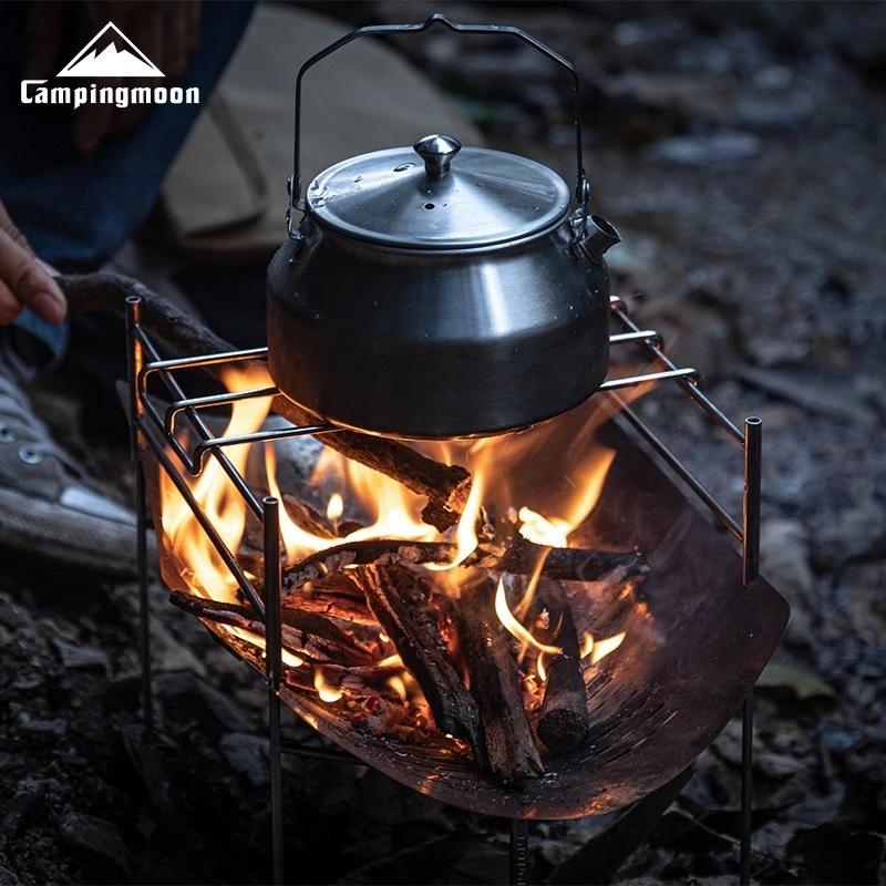 Barbecue camping pliant acier inoxydable Campingmoon - Gril portable jardin extérieur pliable
