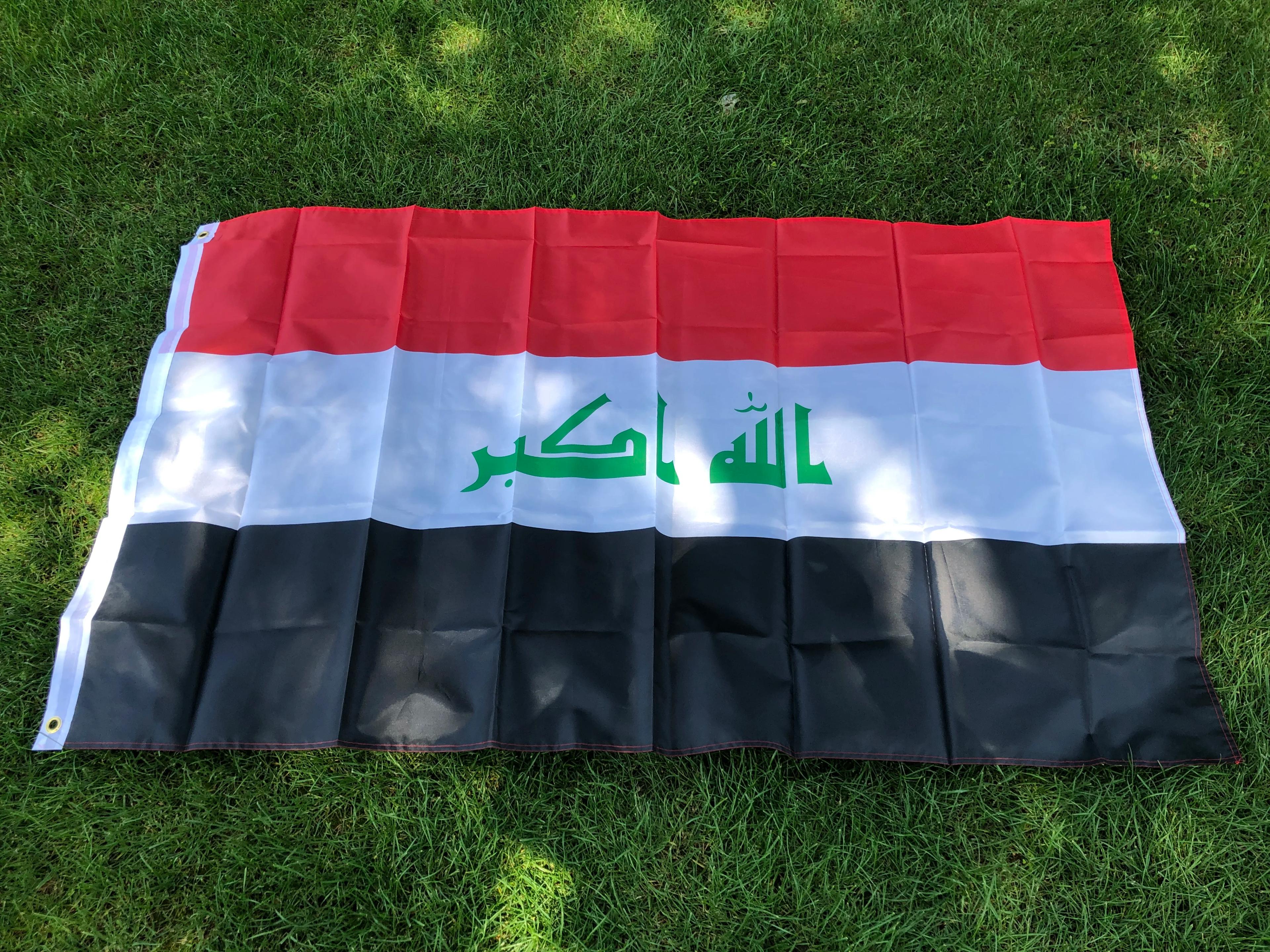 Drapeau SKY livraison gratuite drapeau irak Nation 90x150 cm 3 pieds x 5 pieds bannière en Polyester