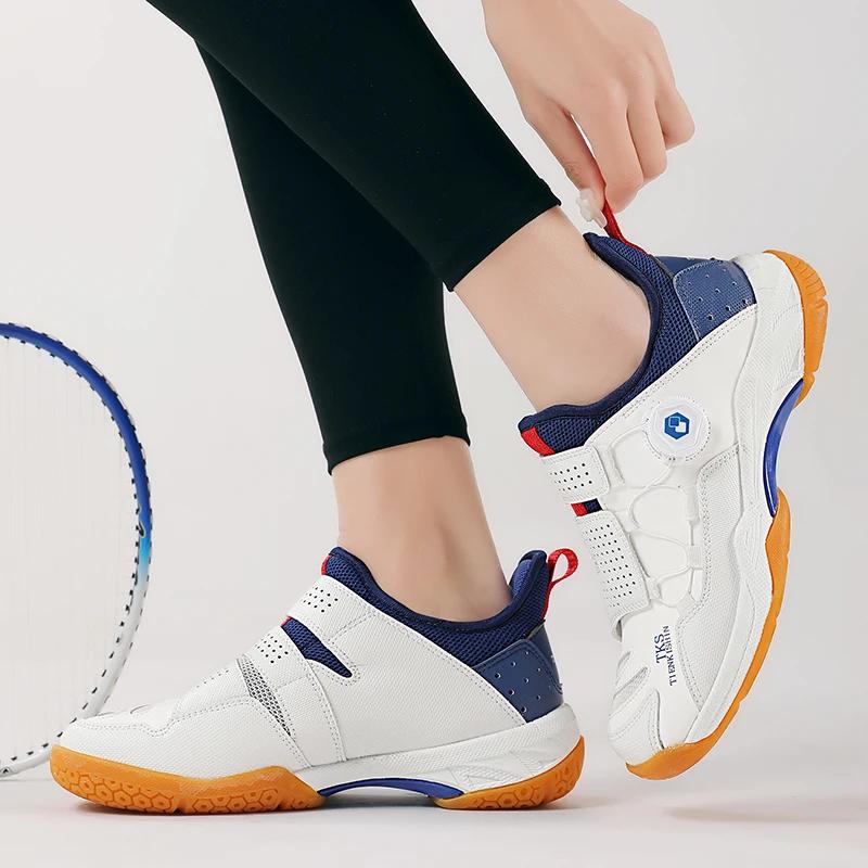 Chaussures de badminton pour hommes et femmes, sports de loisirs en plein air, chaussures d'entraîne