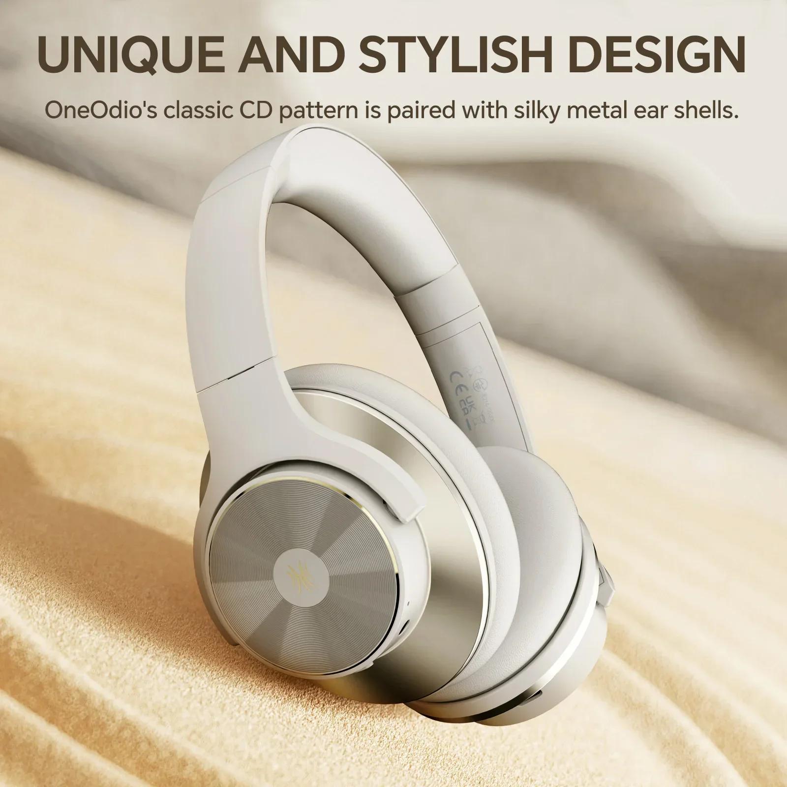 Oneodio A10 ANC casque sans fil Bluetooth haute résolution Audio sur l'oreille casque 35dB hybride c