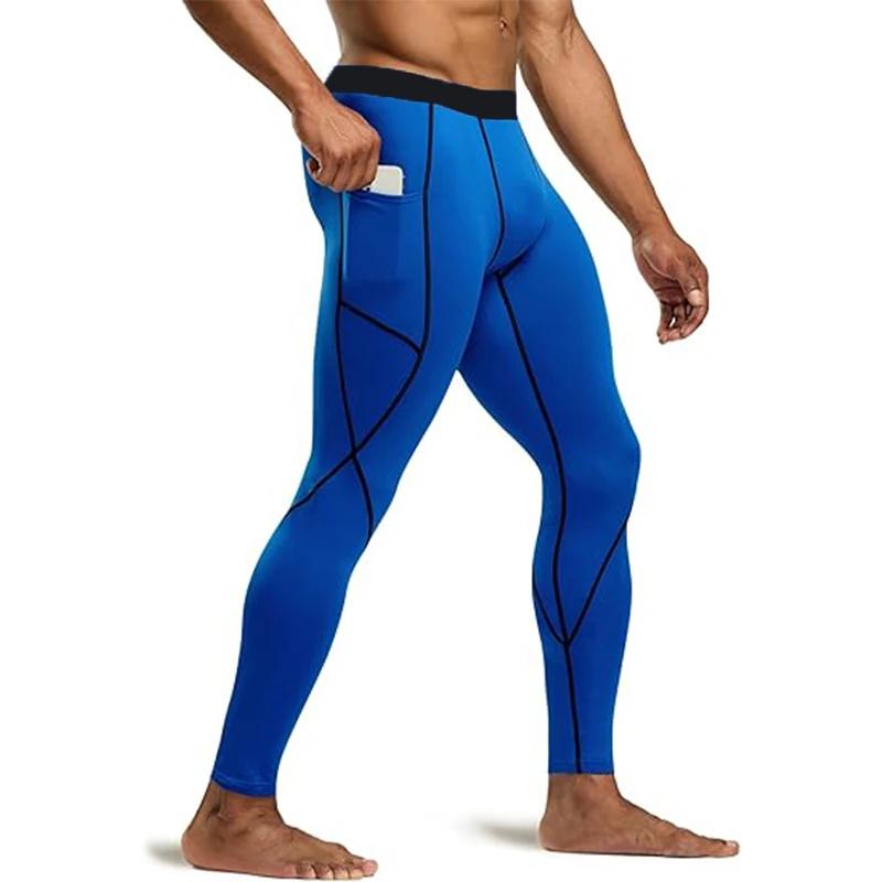 Hommes Leggings de course collants de Sport de gymnastique à séchage rapide homme Compression pantal