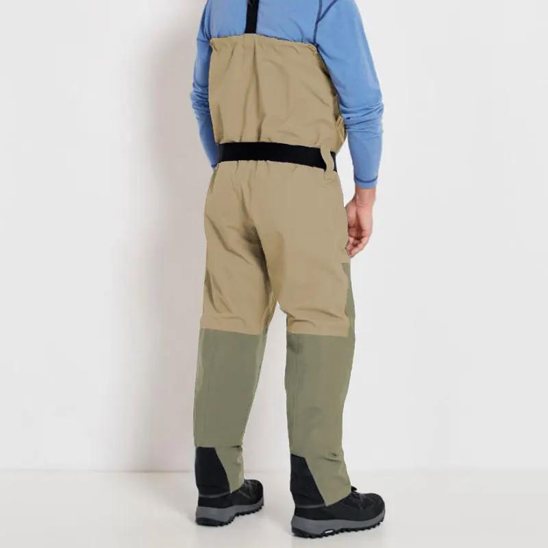 Waders de pêche à la mouche convertibles et respirants avec fermeture éclair, pantalons de pataugeoi