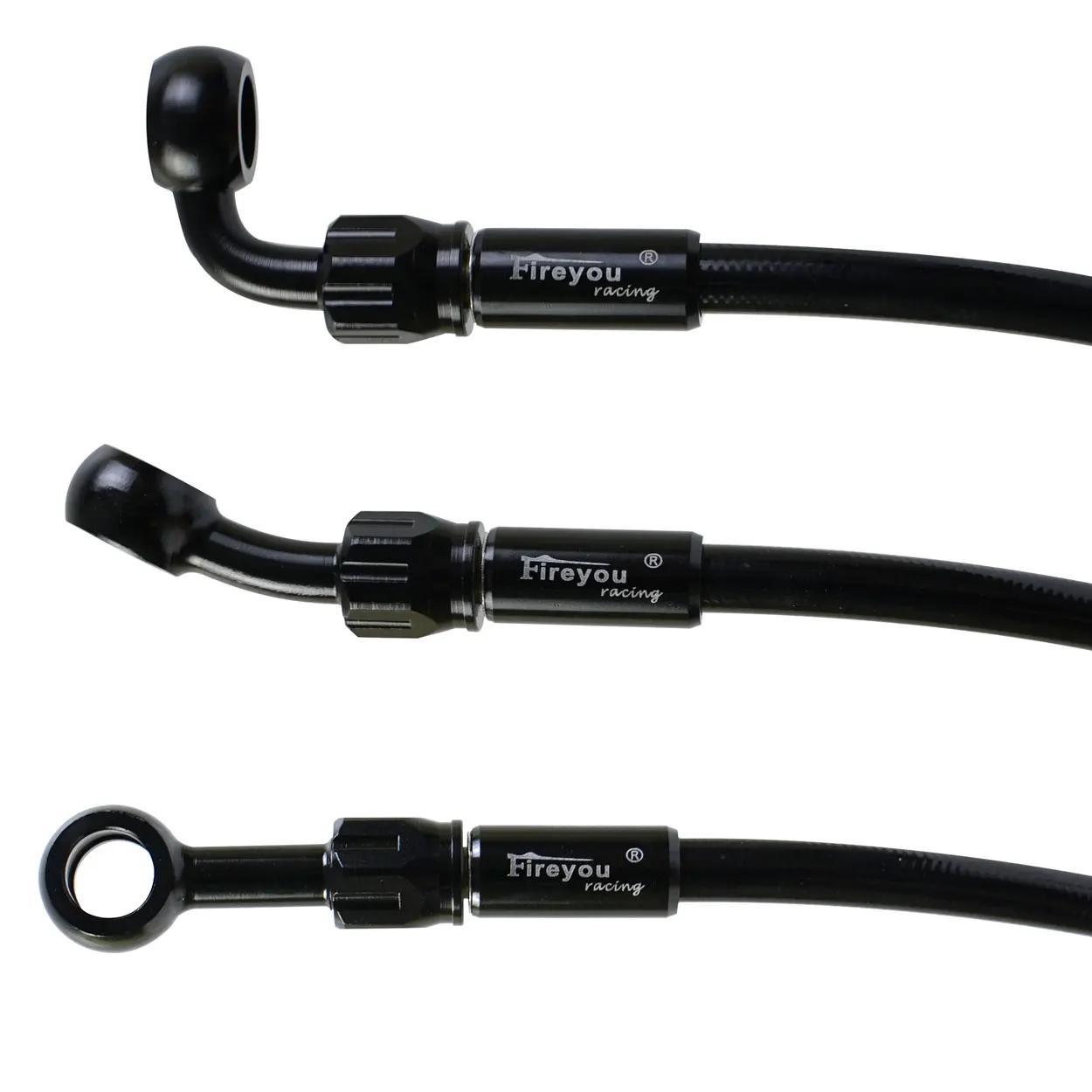 AN3 tuyau de frein tressé moto Tube d'embrayage hydraulique maître-cylindre huile de frein DOT tuyau