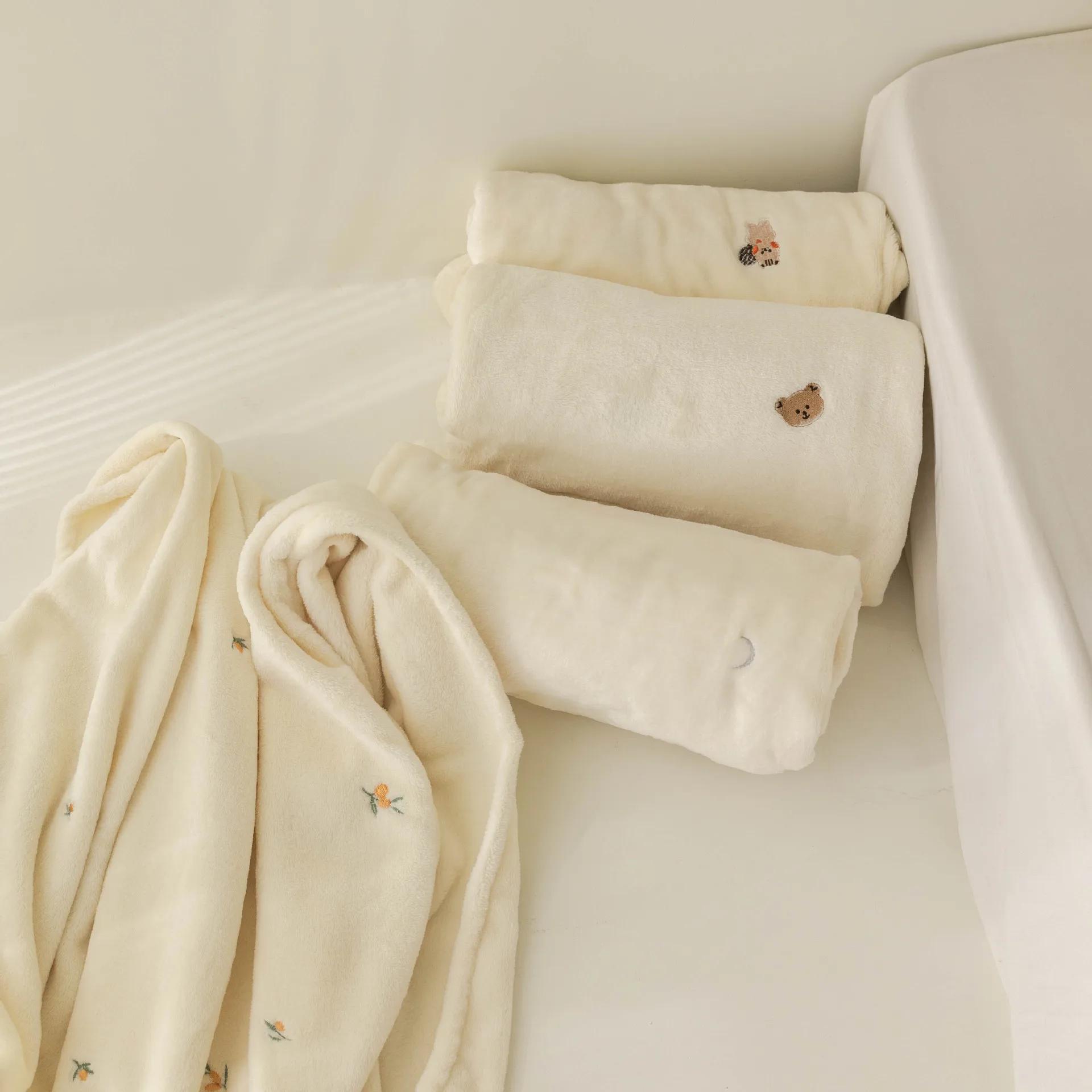 Couverture polaire pour bébé, couverture d'emmaillotage pour nouveau-né, automne et hiver, douce et