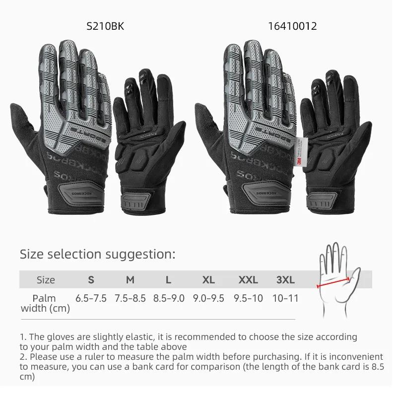 Gants de vélo ROCKBROS, rembourrage SBR épaissi, antichoc, respirant, gants de vélo en gel, gants de