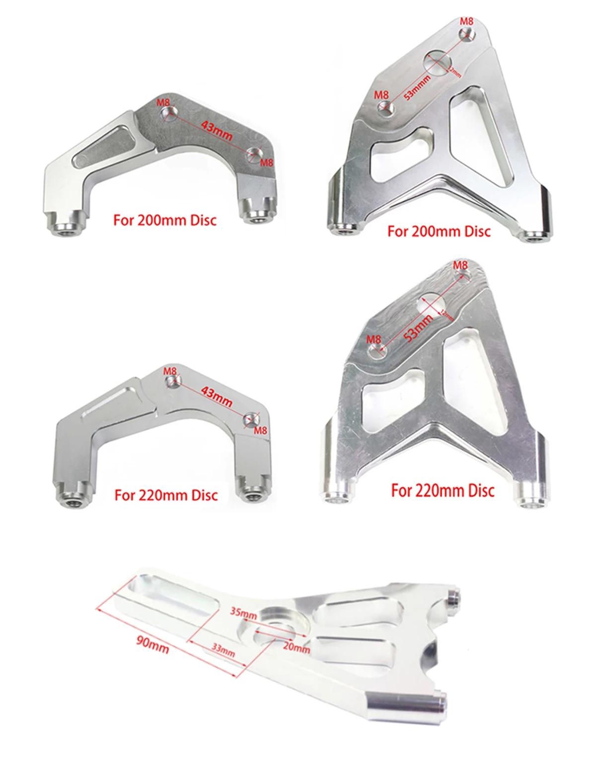 Étriers de frein de moto, distance des trous, supports de 82mm, étriers de frein à quatre pistons, a
