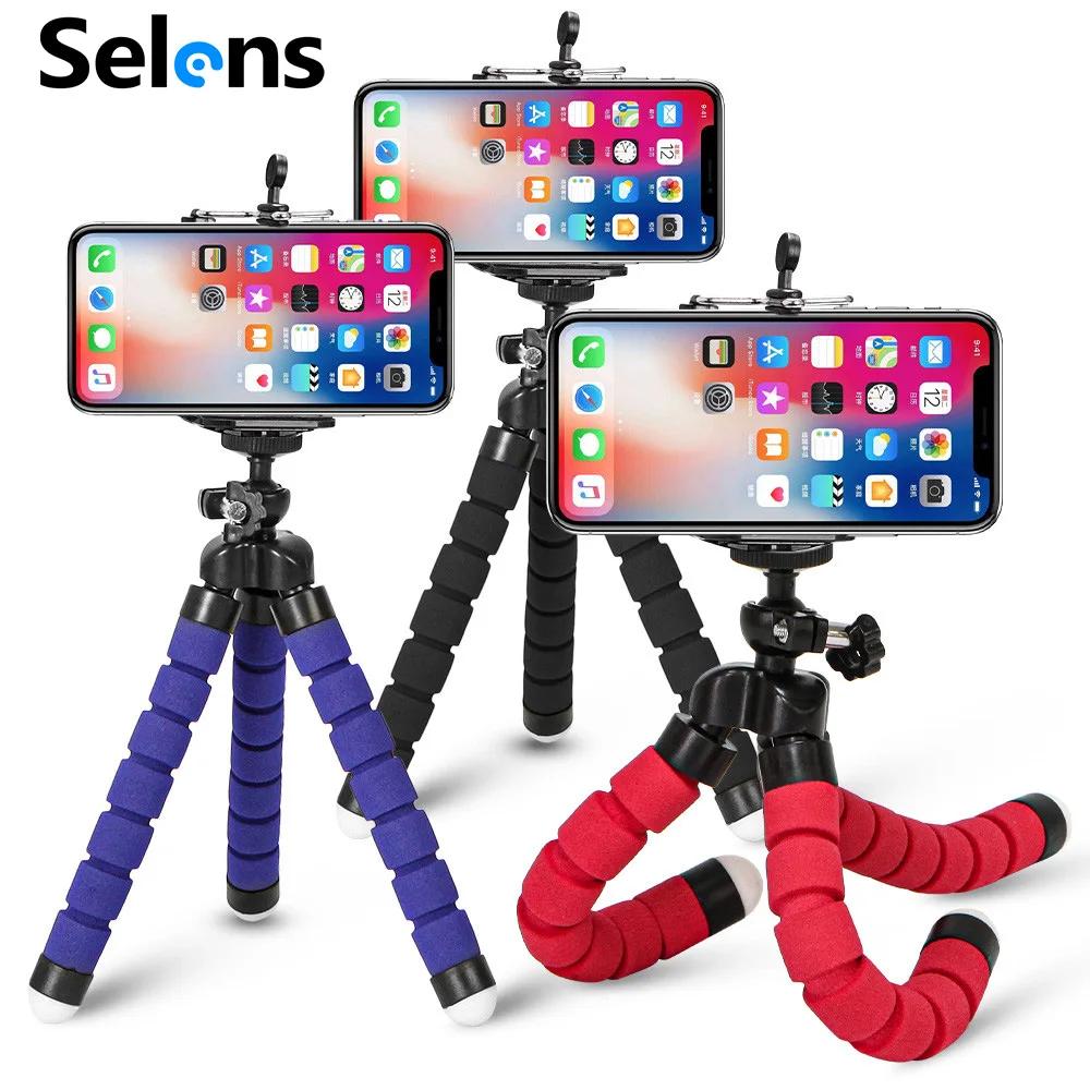 Trépied pour téléphone Flexible éponge poulpe Mini trépied pour IPhone Mini caméra trépied support p