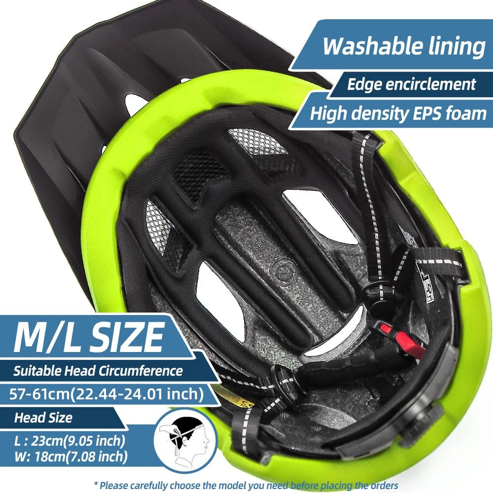 TGOAL-Casque de vélo LED avec visière pare-soleil pour homme, aste, bouclier de lunettes de soleil,
