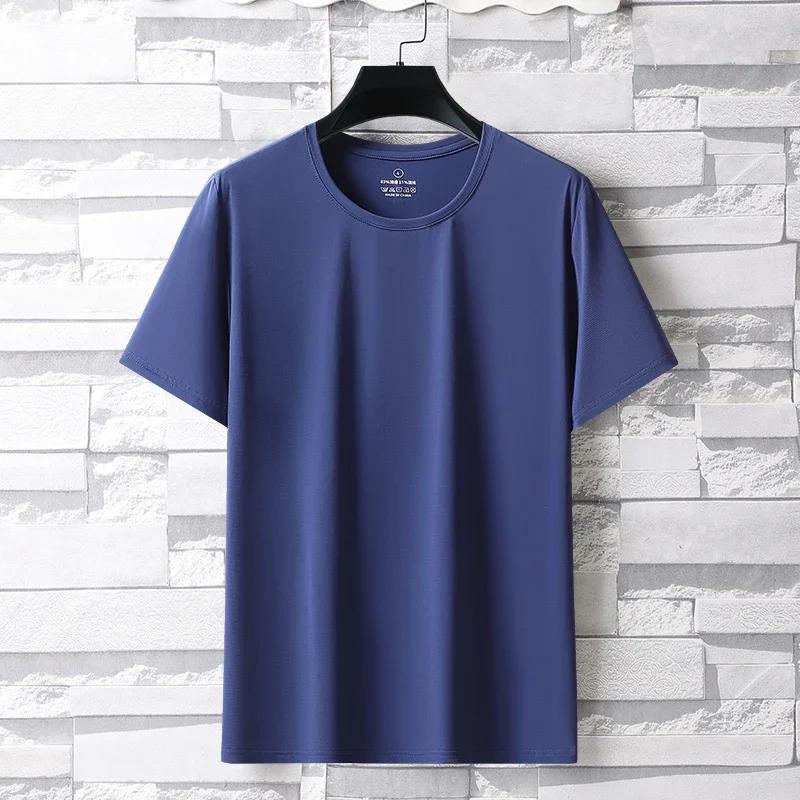 Ice inj-T-shirt de sport décontracté à haute élasticité pour hommes, haut de sport de plein air resp
