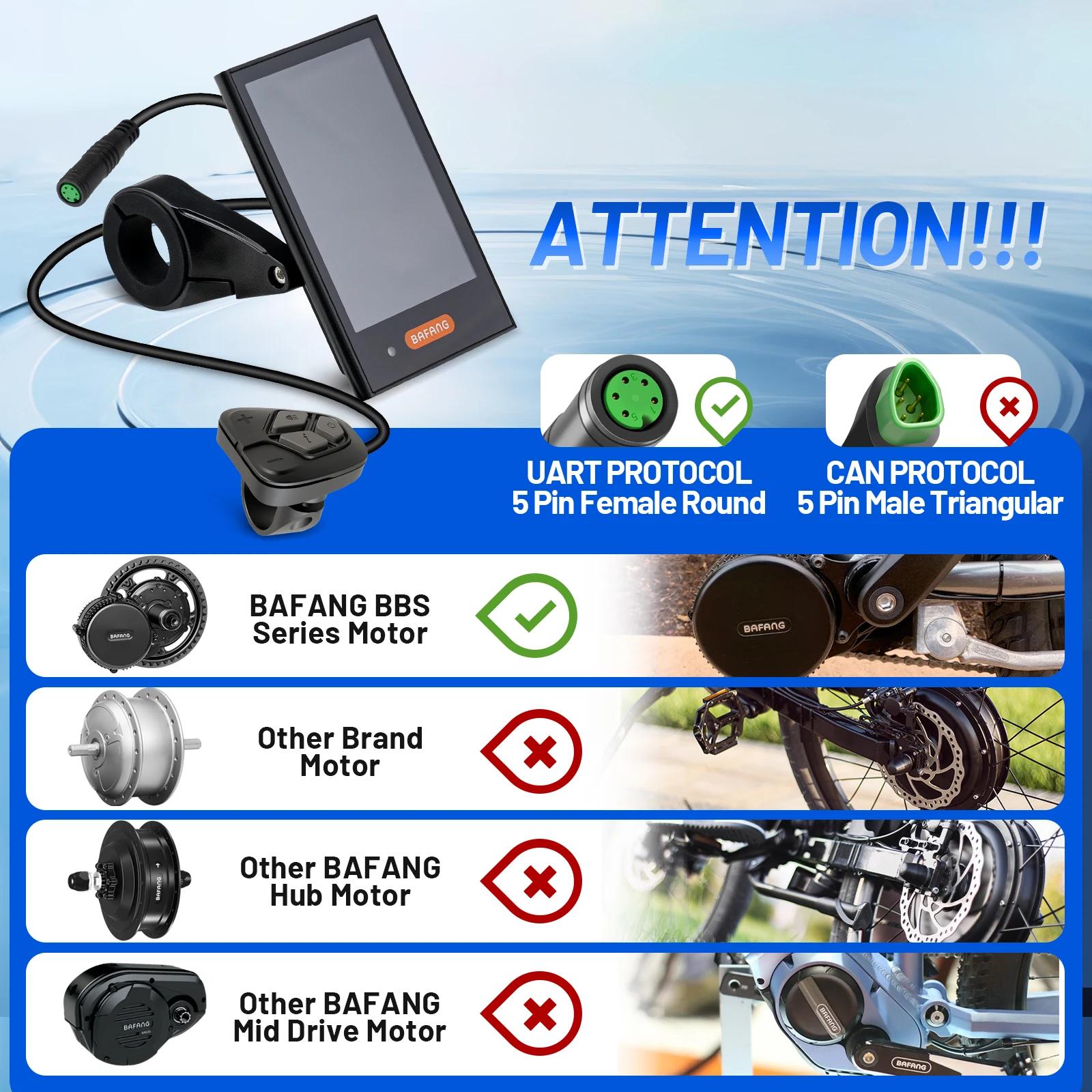 Bafang-Affichage de vélo électrique DPC18, port de charge USB, compteur de vitesse pour moteur à ent
