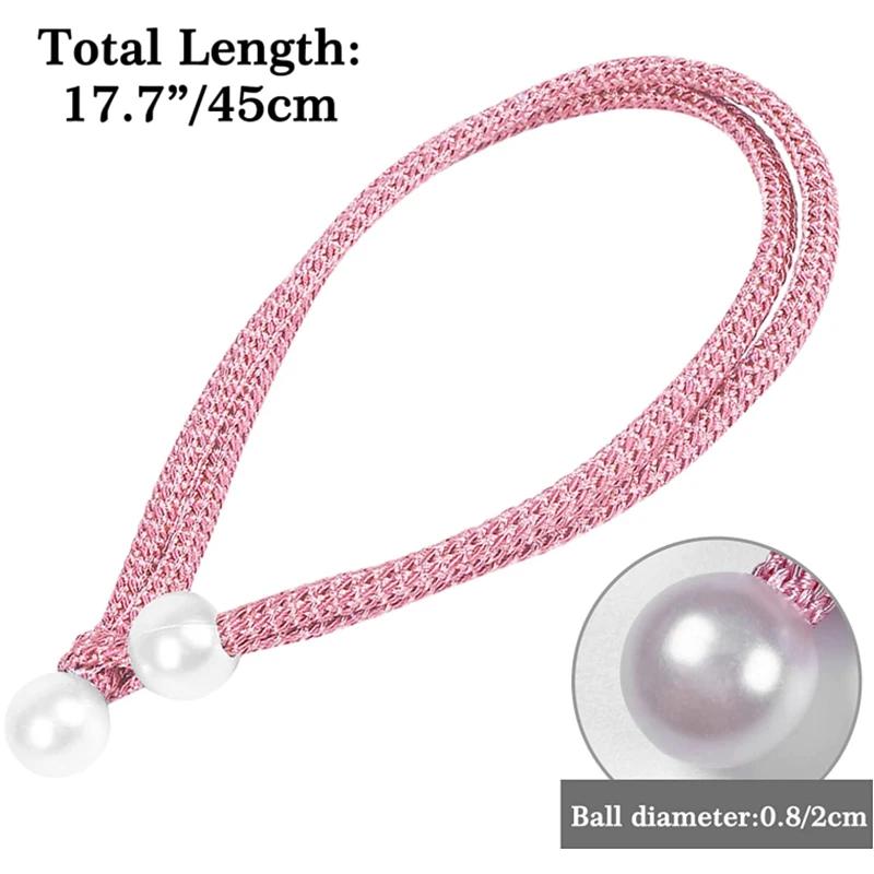 Nouveau 2/1 pièces petite perle rideau pince porte-rideau cravate boucle Clips suspendus boule boucl