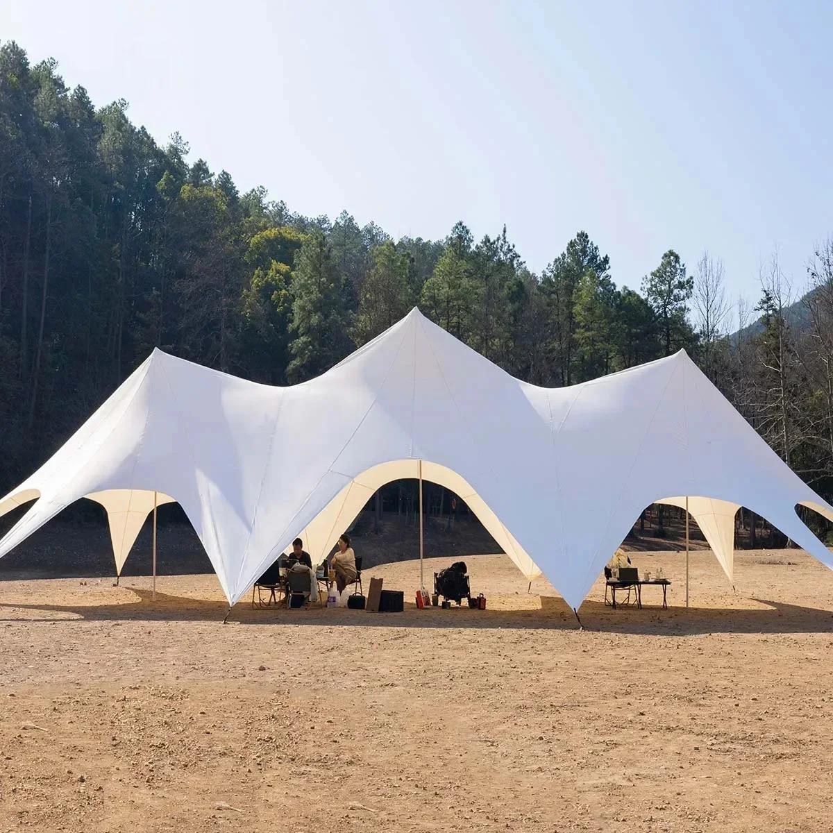 Tentes Octopus CanAmendements, Single, Double Pole, Starshade, Starshade, Thicken, Oxford Grill, For