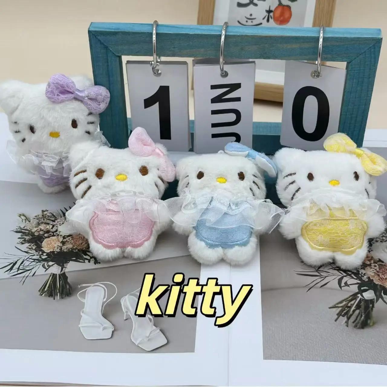 1/5 pièces Sanrio Hello Kitty jupe mignonne chat pendentif en peluche dessin animé chat étudiant sac