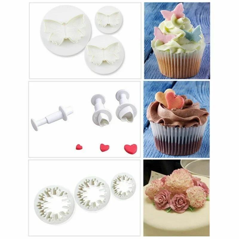 33 pièces/ensemble plongeur Fondant Cutter outils à gâteaux moules à biscuits moule à biscuits brico
