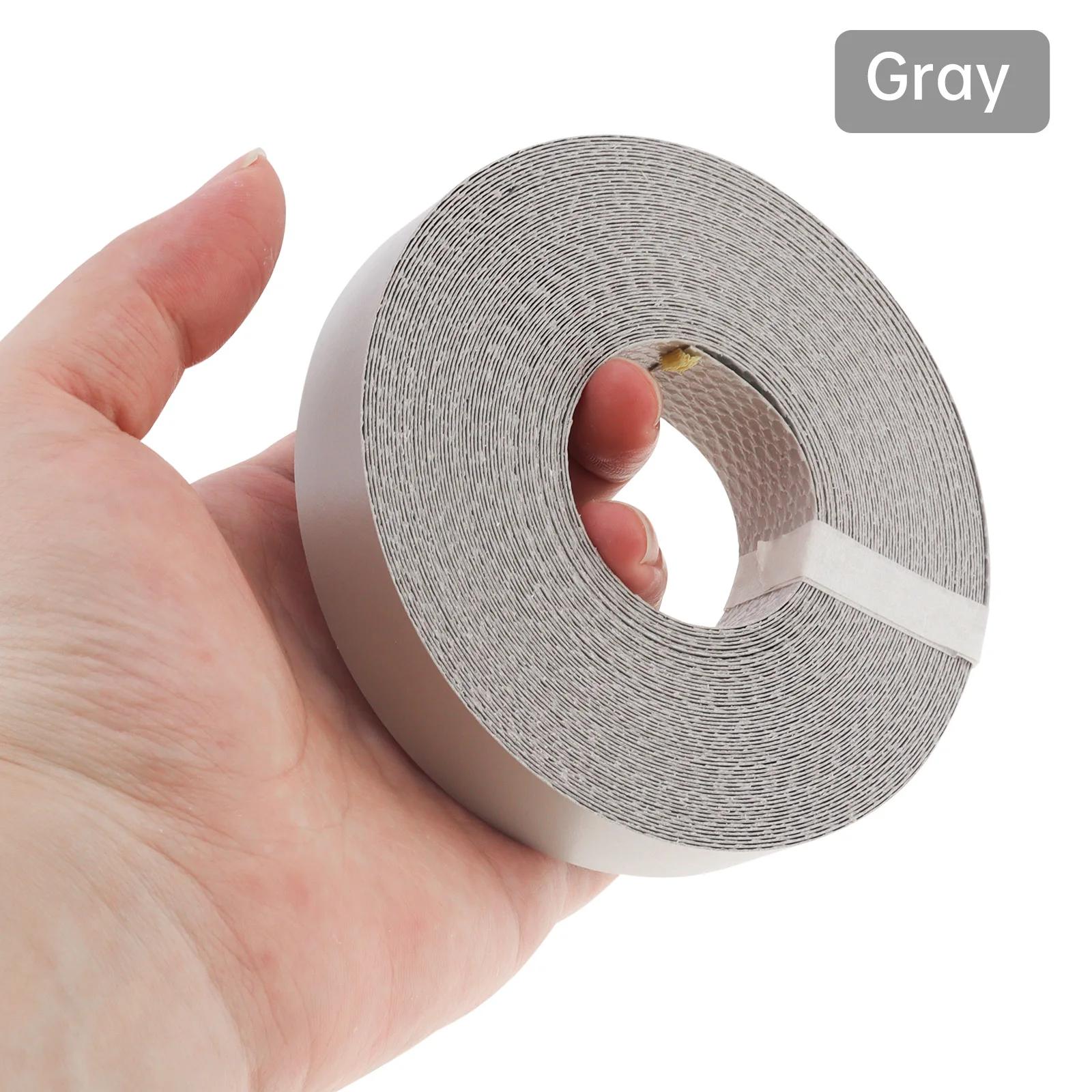 Bande de chant en mélamine adhésive thermofusible grise de 15m pour table/armoire/meubles en contrep