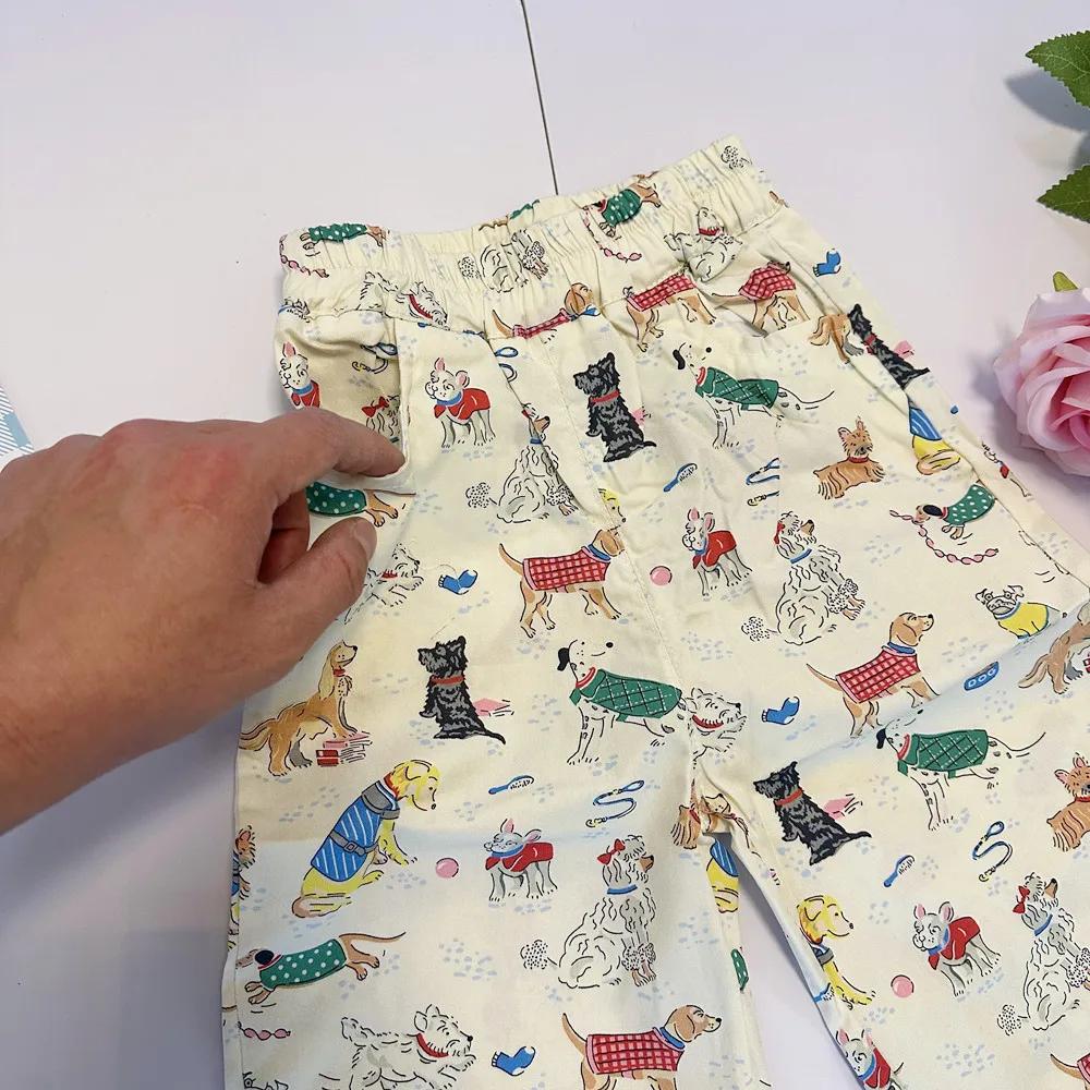 Pantalon décontracté ample pour enfants, motif chiens de dessin animé, collection Printemps-Automne