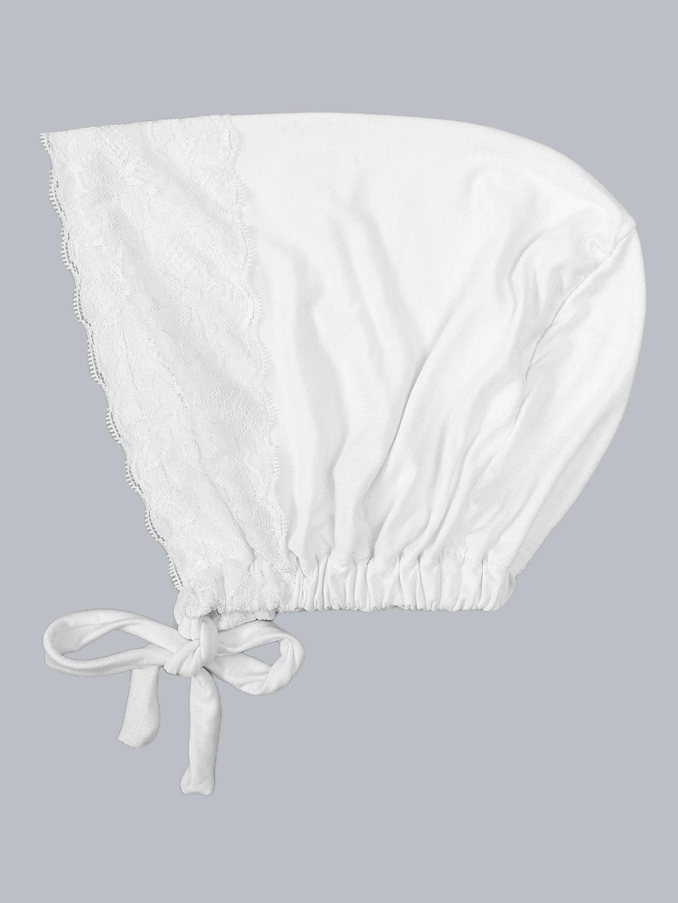 Sangle élastique douce Turban musulman chapeau dentelle intérieure Hijab casquettes islamique sous-é
