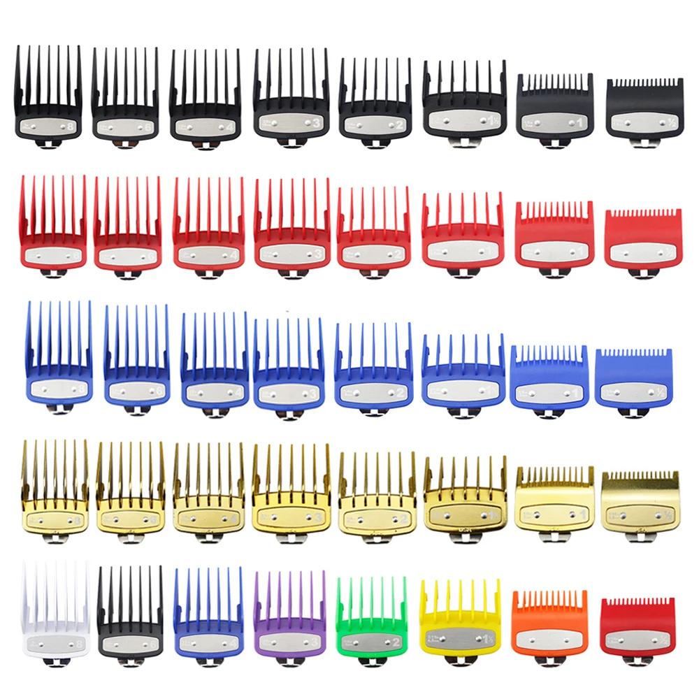Peignes de guidage pour tondeuse à cheveux professionnelle, 8 pièces/ensemble, pour tondeuse Wahl, a