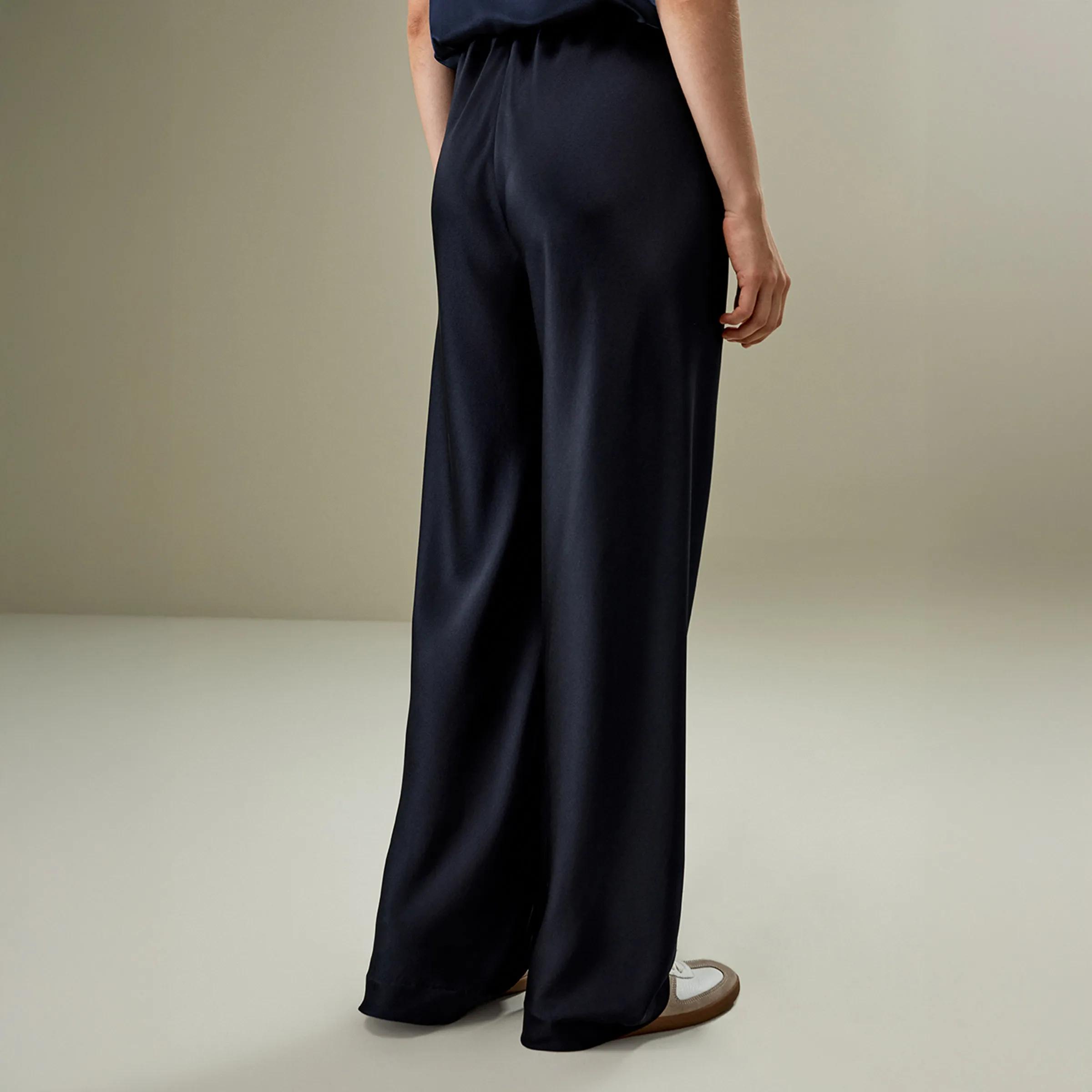 LILYSILK Pantalon en soie coupe biais pour femme - Style minimaliste - Coupe décontractée pour plusi