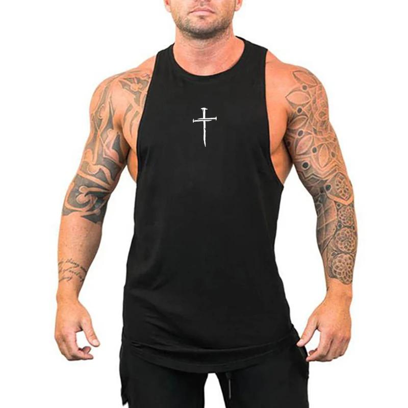 T-shirt en coton respirant pour homme, Solid Document, Gym, Musculation, Course à pied, dehors GlaSu