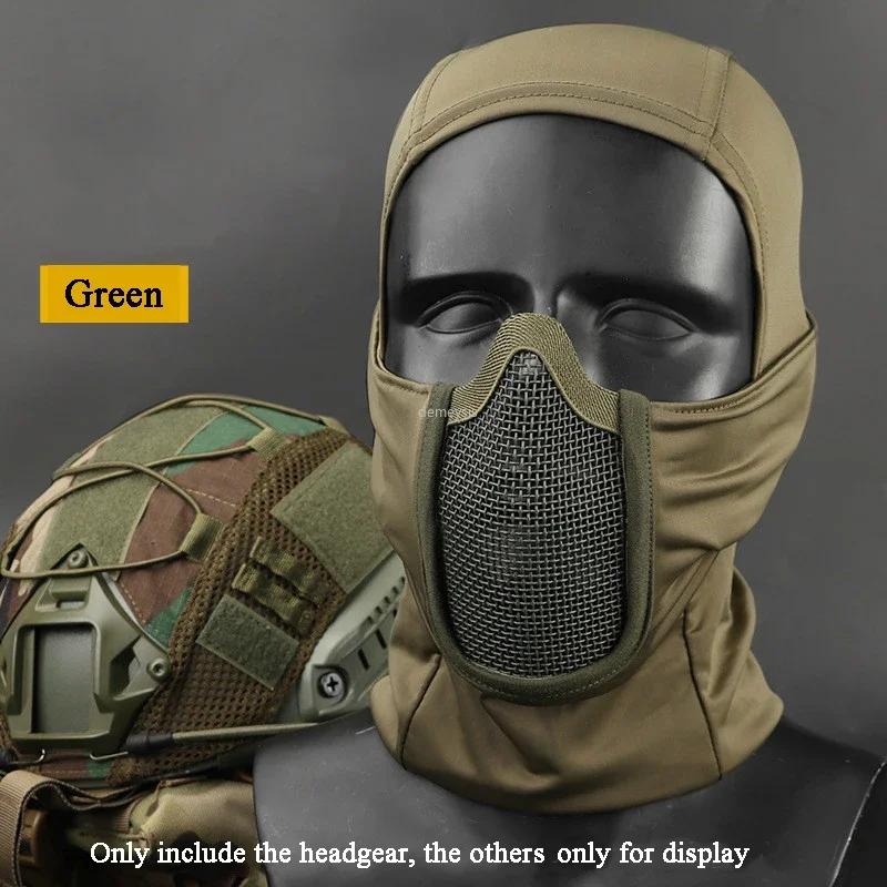 Cagoule tactique en maille, masque Airsoft Paintball, Protection complète du visage, capuche de Styl