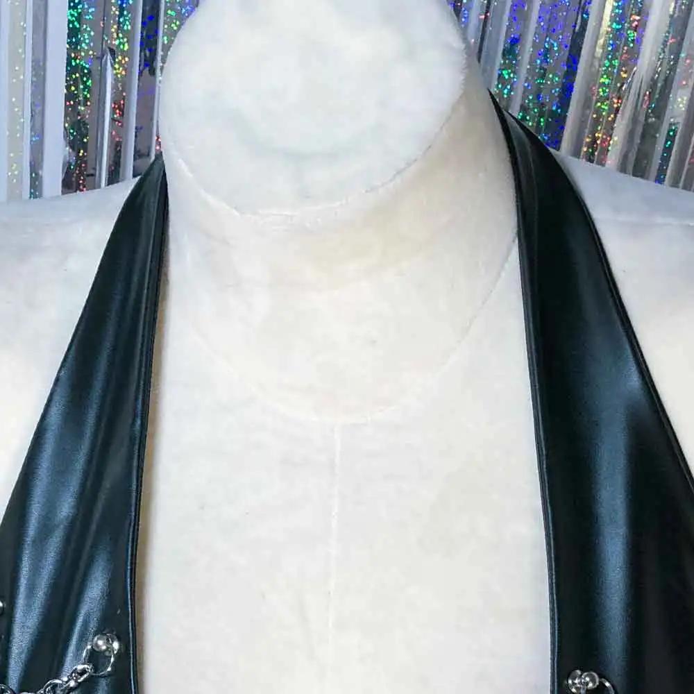 Débardeurs Gothiques Y2K Cybergoth pour Femmes, Vêtements Emo, Tops Corset Gothiques avec Chaîne, So