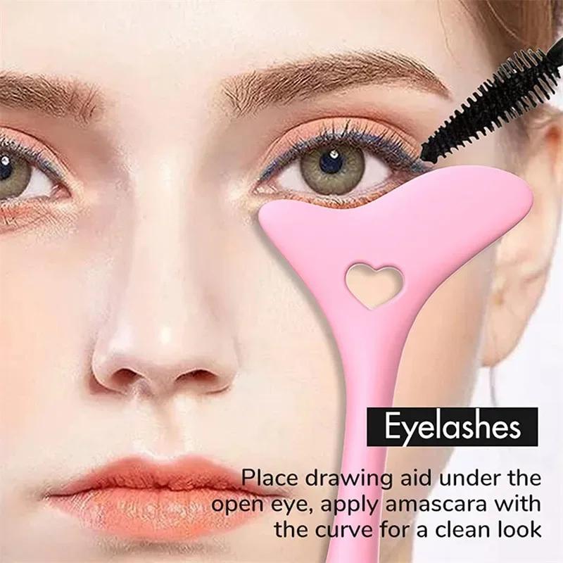 Pochoir Eyeliner multifonctionnel en Silicone, pointes d'ailes, aide au dessin, rouge à lèvres, aide