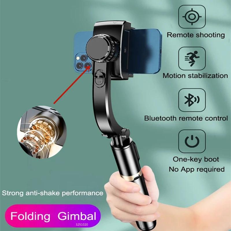 FGCLSY 2024 nouveau stabilisateur de cardan perche à Selfie trépied pliable sans fil avec obturateur